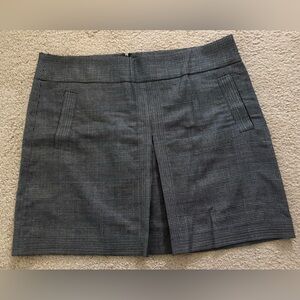 J. Crew Wool-blend Plaid Mini Skirt